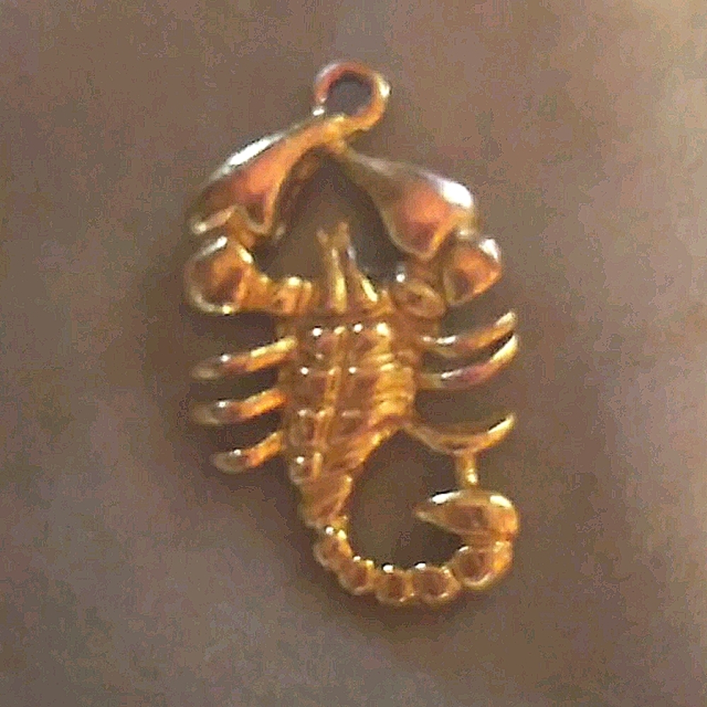 Gold plated Scorpion charm